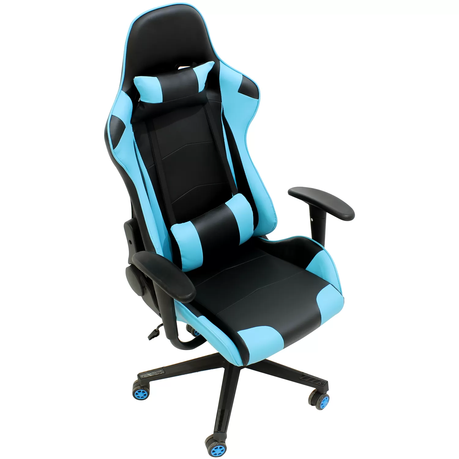Cadeira Gamer Star X Reclinável Elevação a Gás - Preto / Azul - Nagano