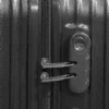 KIT Conjunto De Malas de Viagem P/M/G em Abs - Preto - Nagano