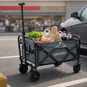 Carrinho Acampamento Praia Dobrável Multifuncional 120kg Portátil Articulado - Nagano