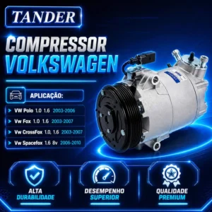 Compressor de Ar Volkswagen Polo Fox Crossfox Spacefox 2003-2010 - Tander