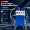 Máquina Portátil de Arrematar Fio e Linha Com 2 Cabeça - Nagano