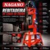 Rebitadeira Pneumática Lonas de Freio Caminhões Carretas Ônibus 6 a 10 mm 1,5 Ton - Nagano