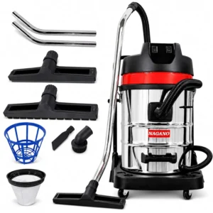 Aspirador de Pó e Água 70 Litros Inox 2000w Profissional Industrial - 110v - Nagano