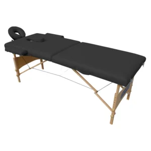 Mesa Maca de Massagem Estética Dobrável Portátil com Orifício - Preto - Tander