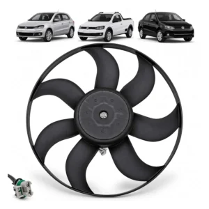Ventoinha Radiador Gol G5 G6 Voyage Saveiro 2008 a 2014 com Ar 5U0959455B 5U0959455C - Tander